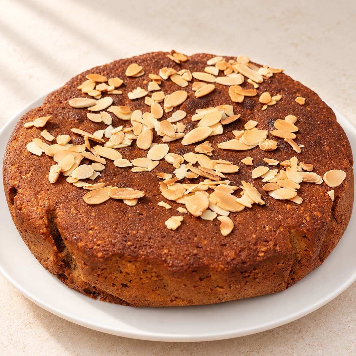Torta alle mandorle tostate