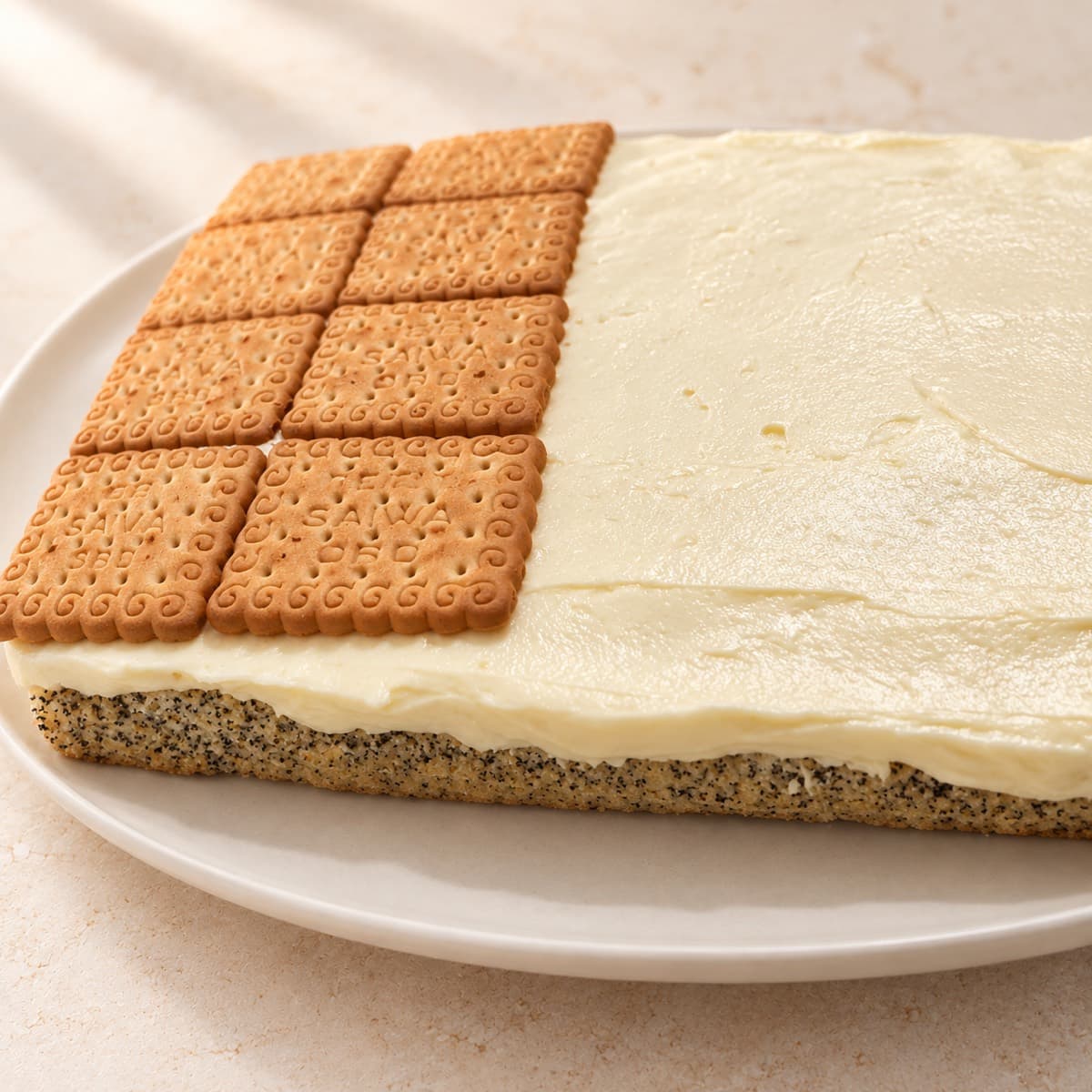 Tort de biscuiți cu mac, fotografia 1 din 3