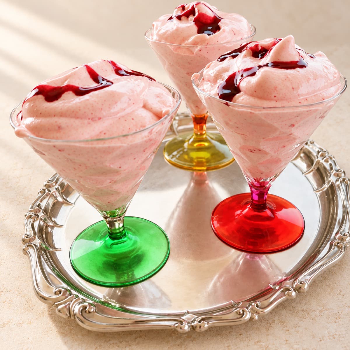 Mousse ai frutti di bosco
