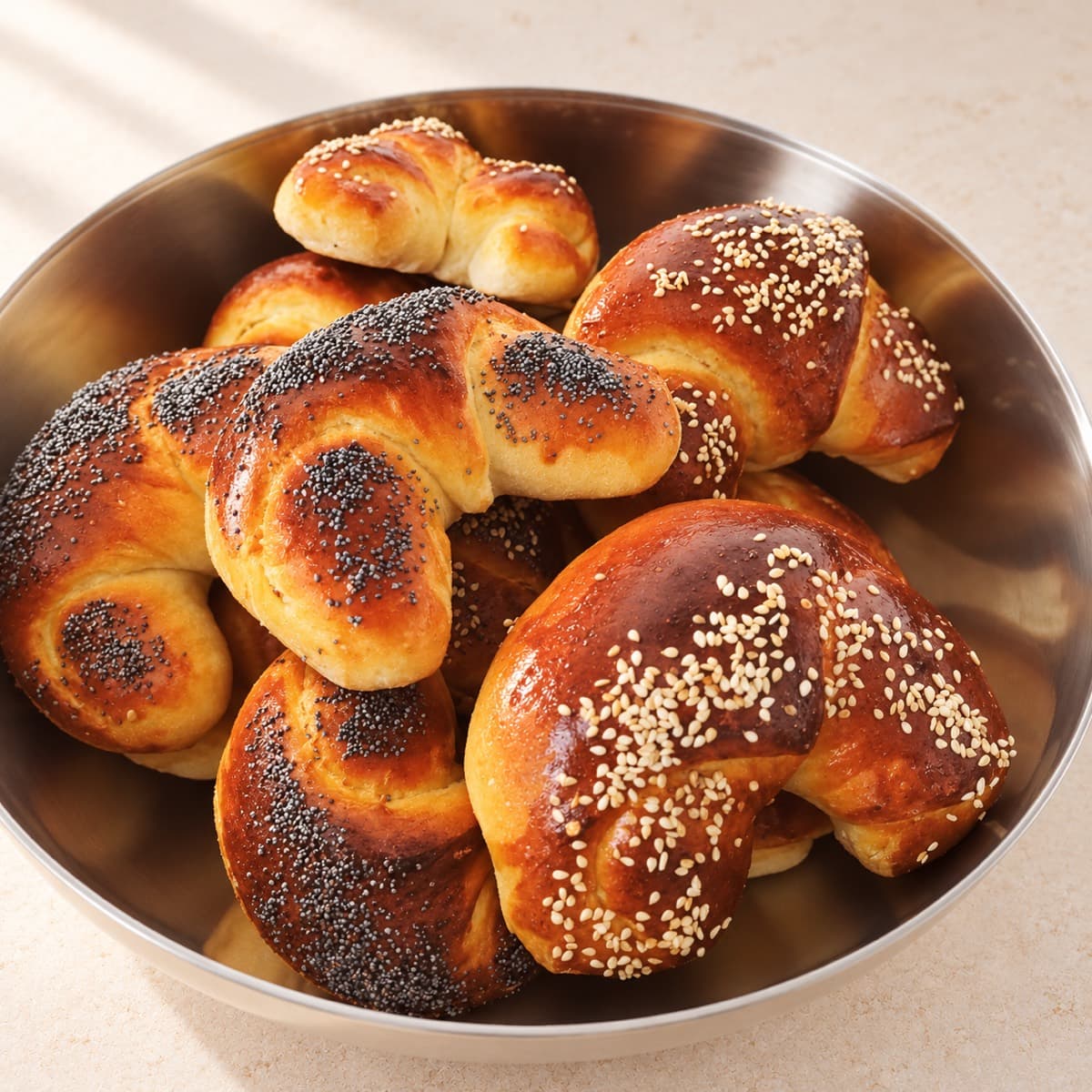 Cornetti al sesamo e papavero
